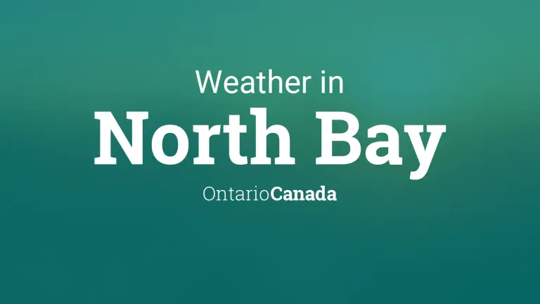 Weather Forecast in North Bay, Ontario, Canada