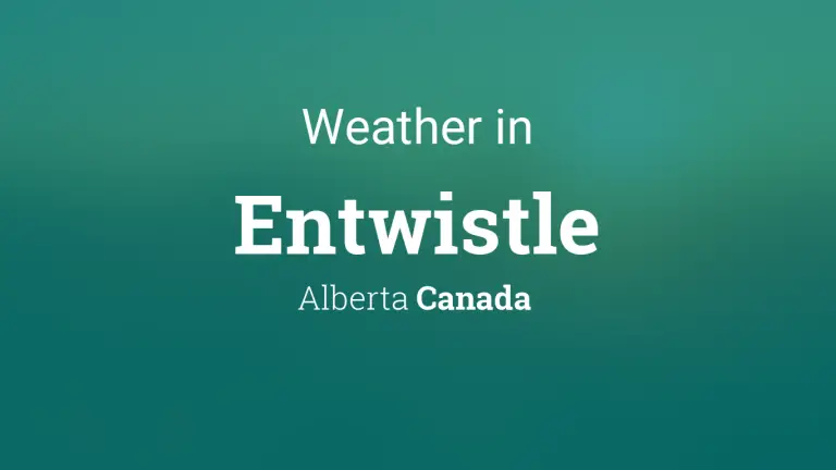 Weather Forecast in Entwistle, Alberta, Canada