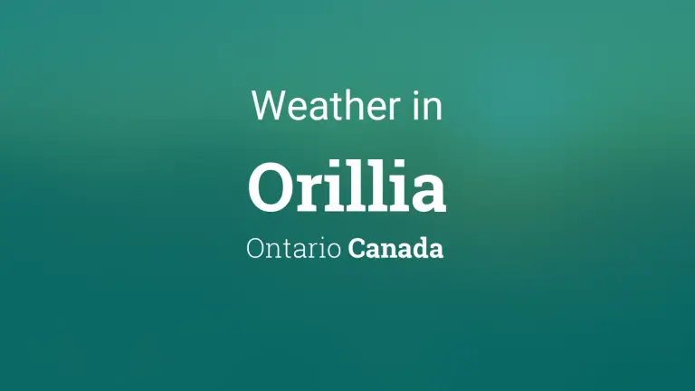 Weather Forecast in Orillia, Ontario, Canada