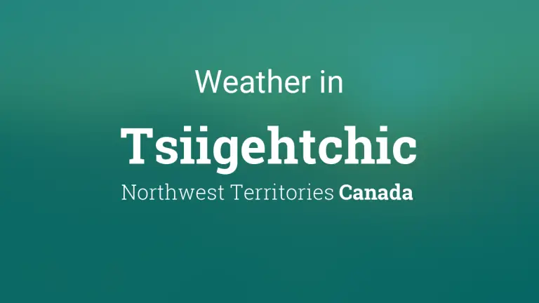 Weather Forecast in Tsiigehtchic, Northwest Territories, Canada