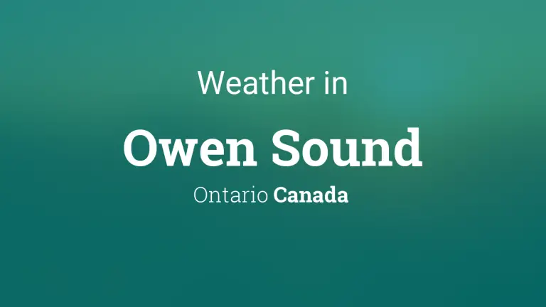 Weather Forecast in Owen Sound, Ontario, Canada