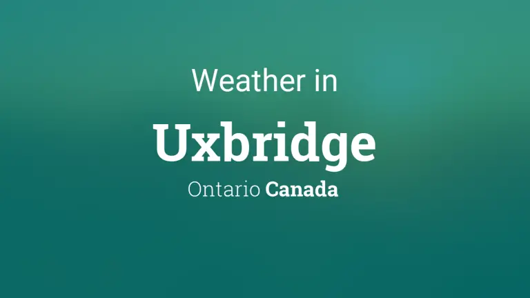 Weather Forecast in Uxbridge, Ontario, Canada