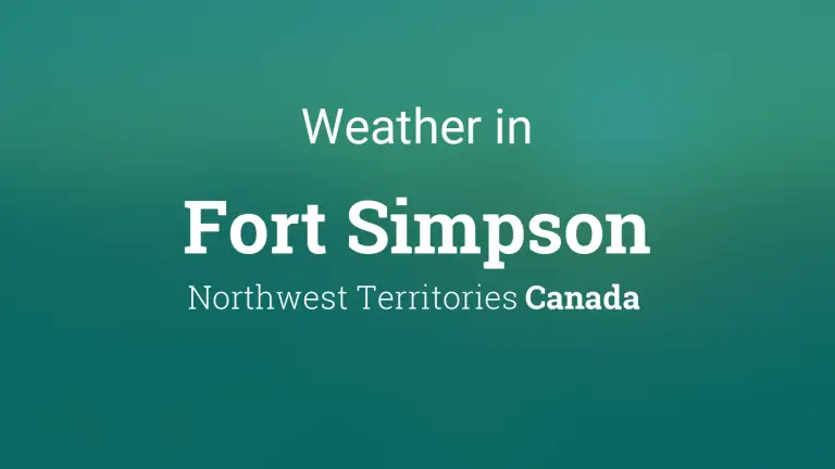 Weather Forecast in Fort Simpson, Northwest Territories, Canada