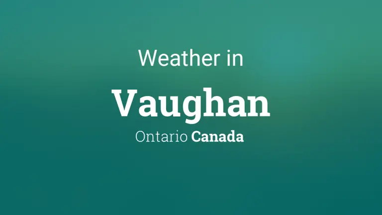 Weather Forecast in Vaughan, Ontario, Canada