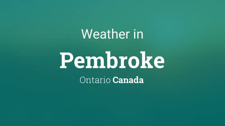 Weather Forecast in Pembroke, Ontario, Canada