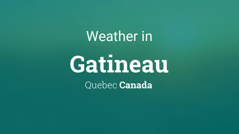 Weather Forecast in Gatineau, Quebec, Canada