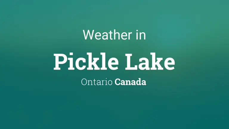 Weather Forecast in Pickle Lake, Ontario, Canada