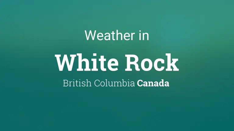 Weather Forecast in White Rock, British Columbia, Canada