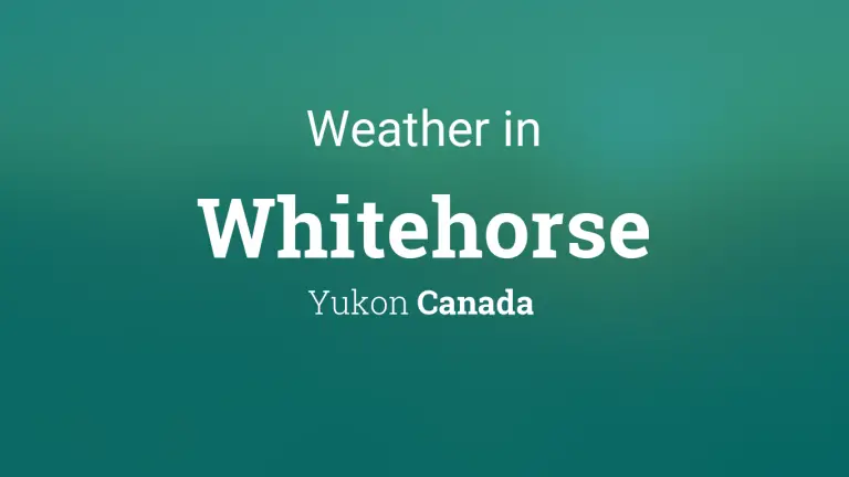 Weather Forecast in Whitehorse, Yukon, Canada