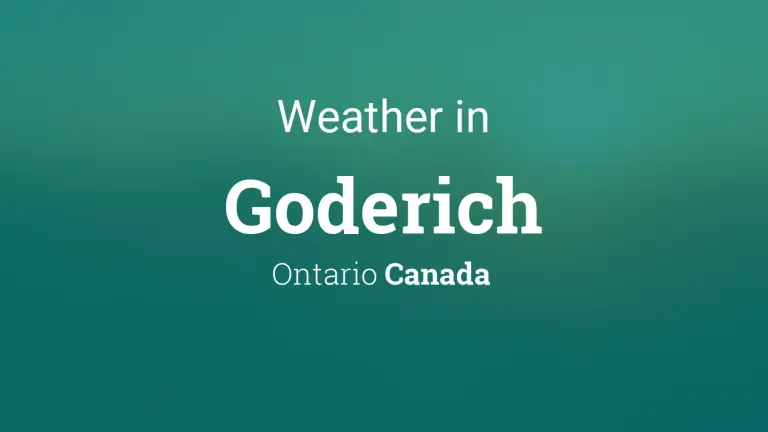 Weather Forecast in Goderich, Ontario, Canada