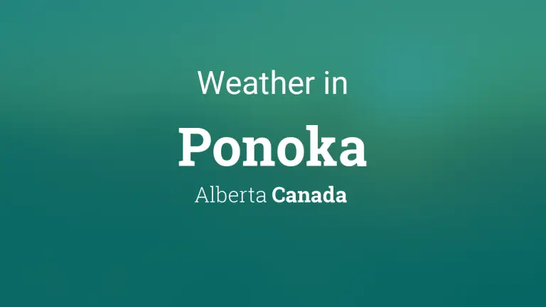 Weather Forecast in Ponoka, Alberta, Canada