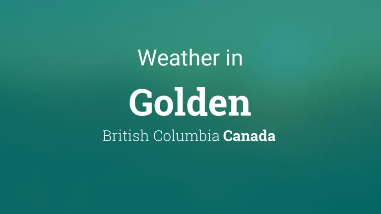 Weather Forecast in Golden, British Columbia, Canada