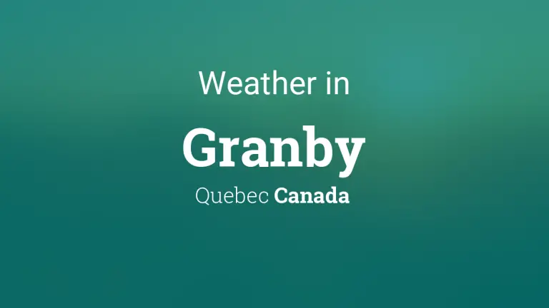 Weather Forecast in Granby, Quebec, Canada