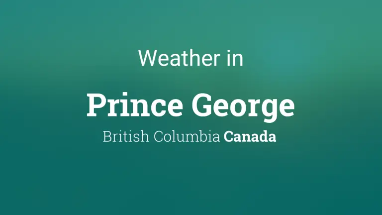 Weather Forecast in Prince George, British Columbia, Canada